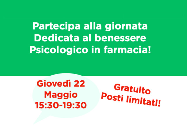 22/05 - Giornata Benessere Psicologico